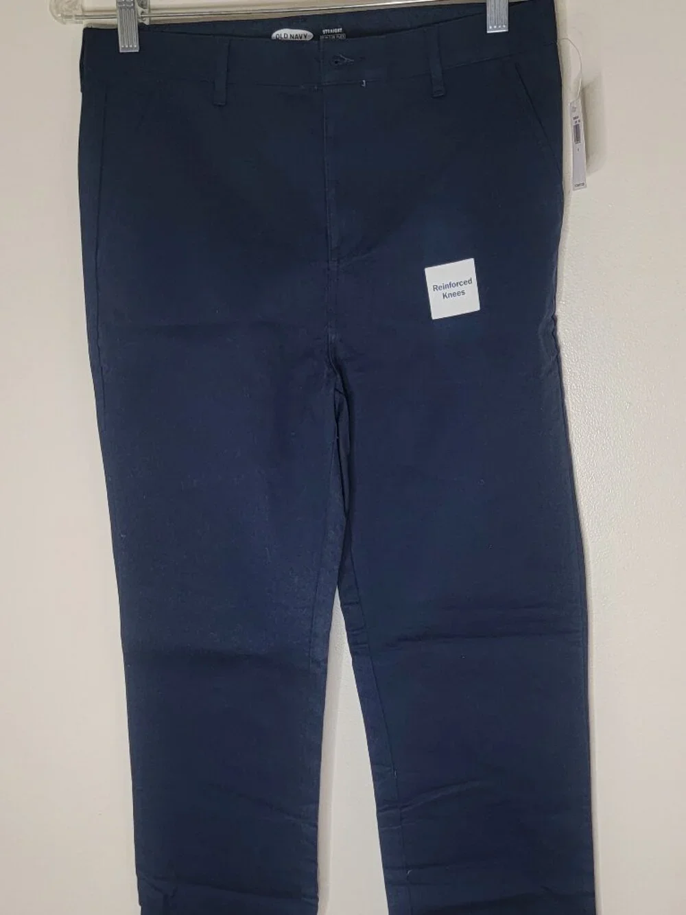 NEW Old Navy Straight Built-In Flex Uniform Chinos Navy Blue Boys Size 16